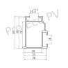 Profil aluminiowy 415cm srebrny CR4