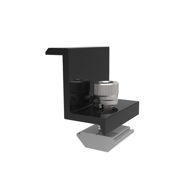 Klema końcowa 40mm czarna + śrubka CR1