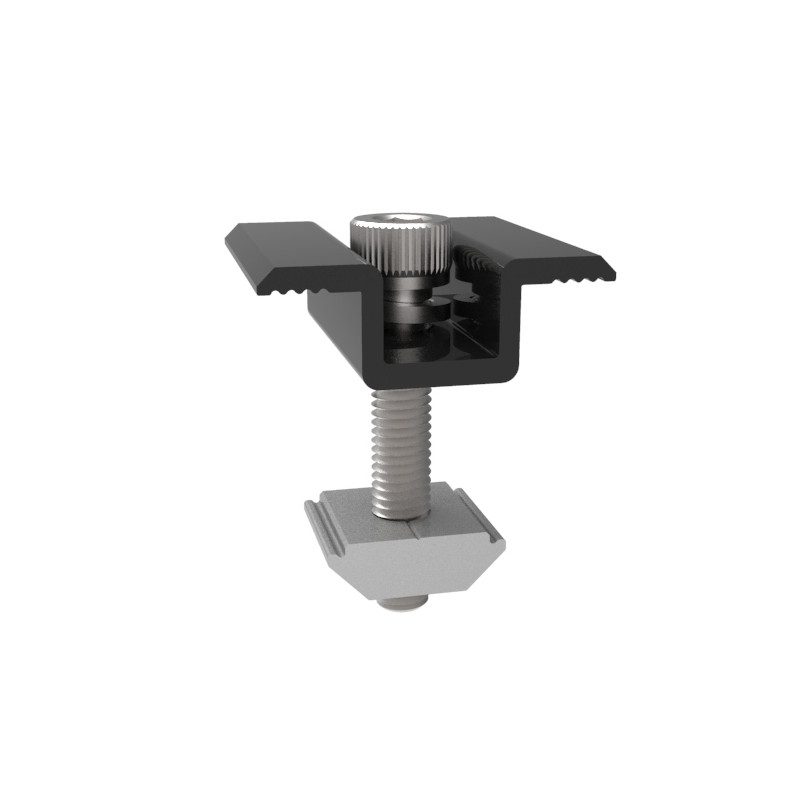 Klema końcowa 40mm czarna + śrubka CR1