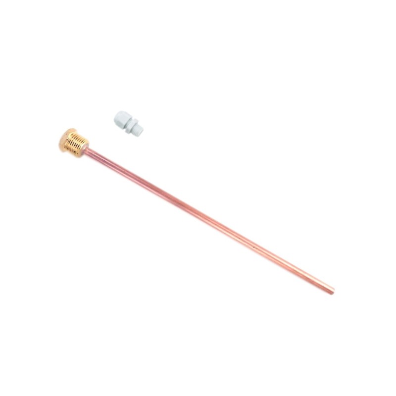 Manguito de cobre para sensor de temperatura, 300 mm