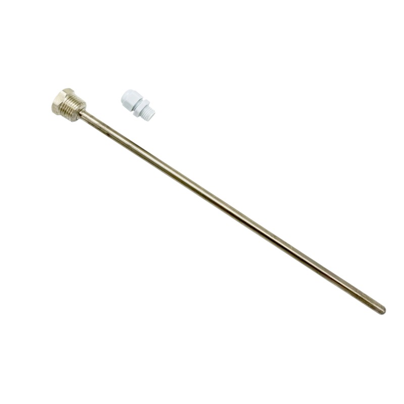 Sleeve 8 x 250 mm with plug R1/2" stainless steel