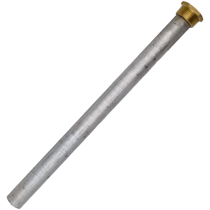 Anodo di magnesio 350mm/26 con tappo in ottone da 1"