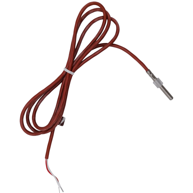 Sensore Di Temperatura PT1000 A 2 Fili - Sonda In Silicone 1.5m 45x5mm Da -50°C A 180°C