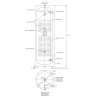 Serbatoio, bollitore per acqua calda sanitaria 300 l. (una serpentina 32 mm in acciaio inox)