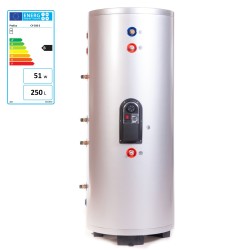 250-Liter-Warmwasserspeicher mit zwei Kupferspiralen