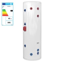 Tank, domestic hot water tank 300 l. (one coil 32 mm stainless steel)