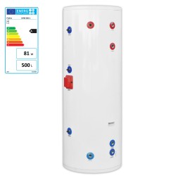 Tank, domestic hot water tank 500 l. (one coil 32 mm stainless steel)