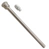 Pozzetto termometrico 12 x 220 mm R1/2" con tappo, acciaio inossidabile