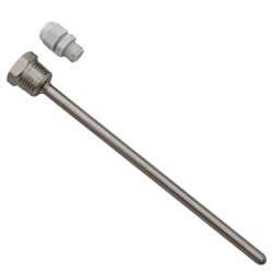 Hülse 8 x 200 mm mit Stopfen R1/2" Edelstahl