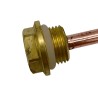Copper sleeve 8x300 mm with plug R1/2"