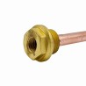 Tuleja 10 x 300 mm z korkiem R1/2" miedziana