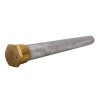 Ánodo de magnesio 220mm con tapón de latón de 3/4"