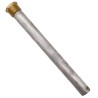 Ánodo de magnesio 220mm con tapón de latón de 3/4"
