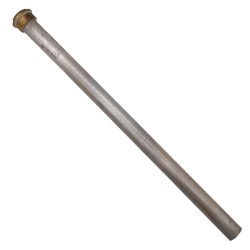 Magnesiumanode 450mm/26mm M8 mit 1" Messingstopfen