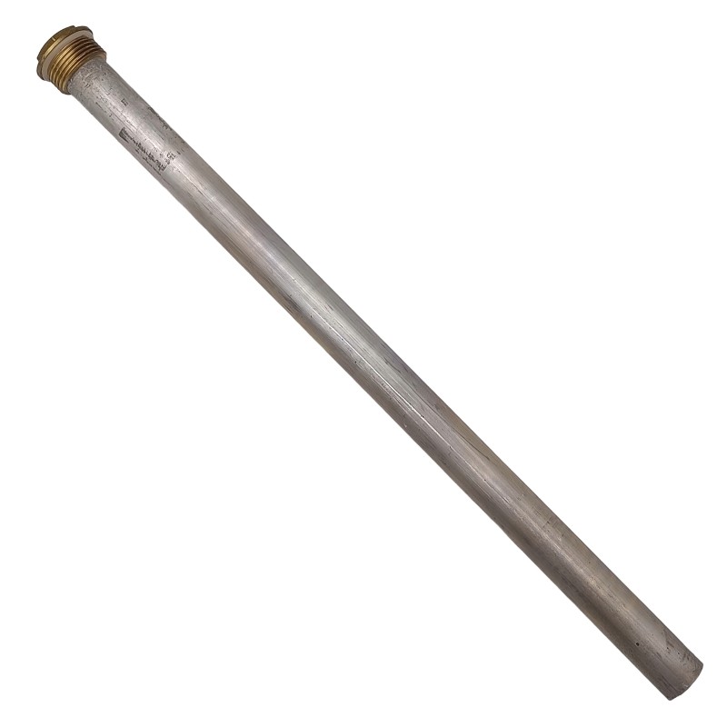 Magnesiumanode 450mm/26mm M8 mit 1" Messingstopfen